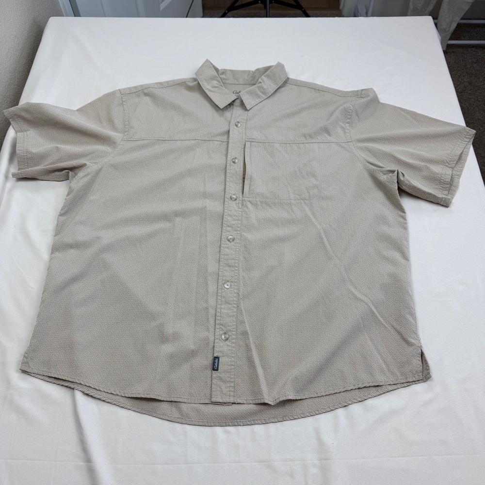 Cabela's Light Tan Casual Button Down Shirt